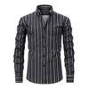 Men's Dress Shirt Regular Fit Pinpoint Stripe