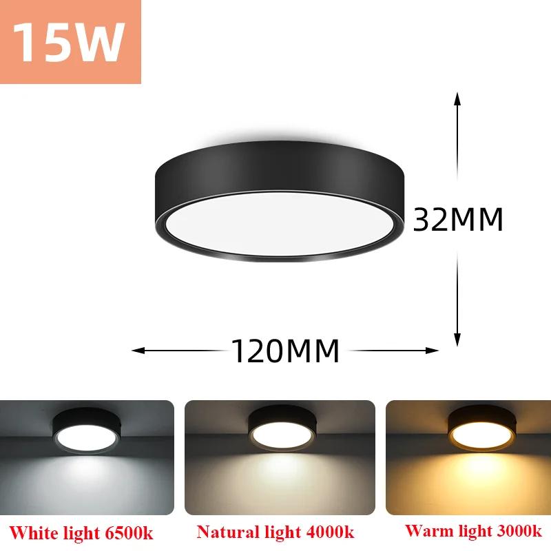 LED Downlights 220V Surface Mounted Panel Spot Lamp 5W 10W 15W 25W For Room Bedroom Living Room Aluminium Ceiling Lighting