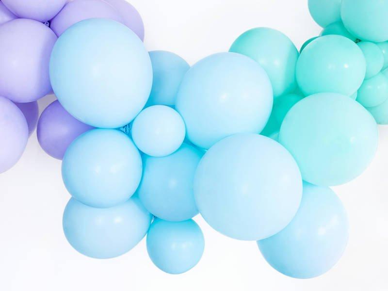 Balony Lateksowe Strong, Błękitne, Pastel Light Blue 12Cm, 100 Szt.