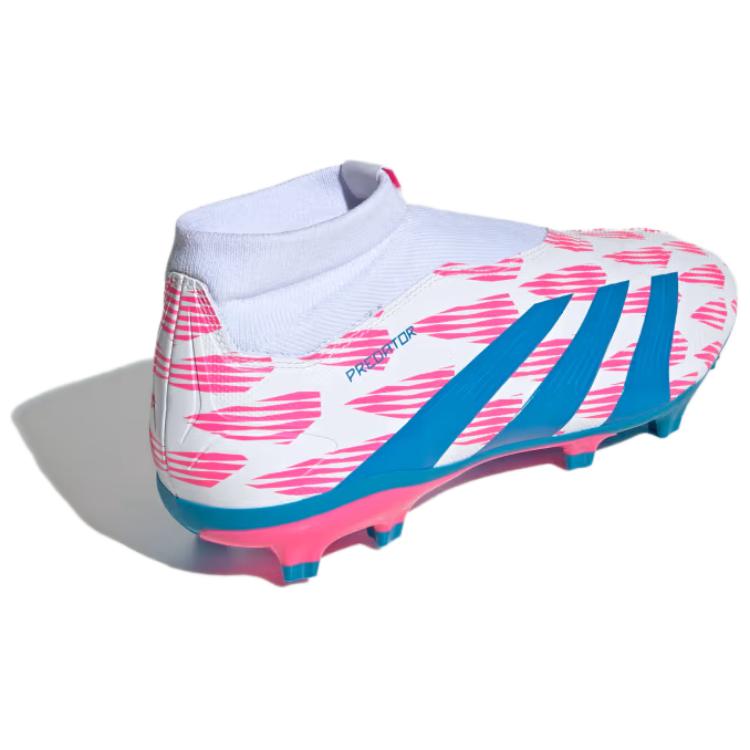 adidas PREDATOR LEAGUE Slip Resistant Abrasion Resistant Soccer Shoes Men's White Blue Pink IF1465