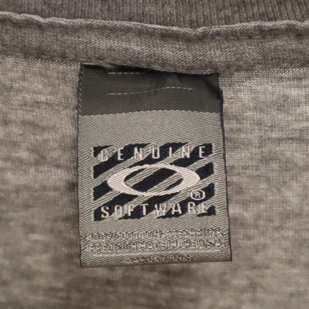 Oakley 90s 00s Old Short Sleeve T-shirt L Gray Men's Used