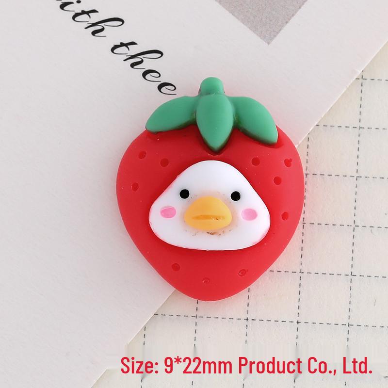 Cute Cartoon Duck Resin Accessories: Phone Case Decorations, Hair Clips, Hair Ties, Pendants, and Ornaments.