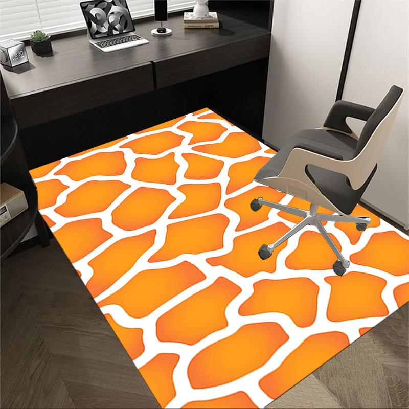 1PC Giraffe Print Extra Large Non Slip Floor carpet, Office, family, bedroom, Studio Large Area Rug Indoor Rugs, Vibrant Colors