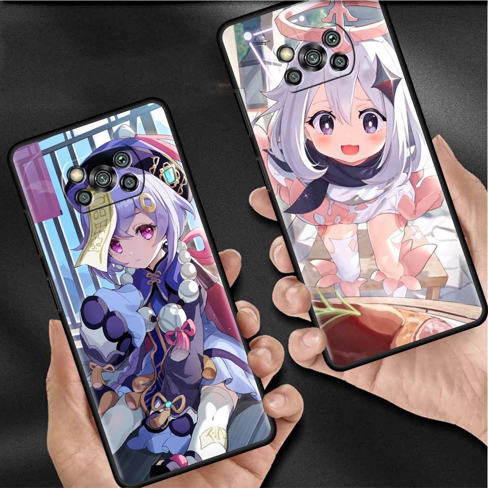 Hülle für Xiaomi Mi Poco X3 NFC X4 Pro F3 F4 GT M4 M3 F1 C40 11 Lite 11T Weiche Silikon Funda Handyhülle Genshin Impact Spiel Capa