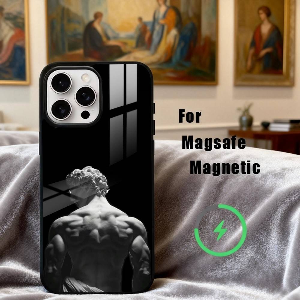 

Greek Mythology Statue Fitness GYM Phone Case For iPhone17,16,15,14,13,12,11 Plus,Pro Max Magnetic For Magsafe Wireless Charging iPhone17Promax