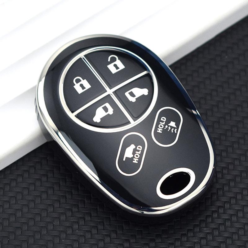 TPU Car Key Cover Case Shell Fob 1.For Toyota Toyota SE 2020 Sequoia Highlander XLE Auto Remote Smart Holder Protector Accessories