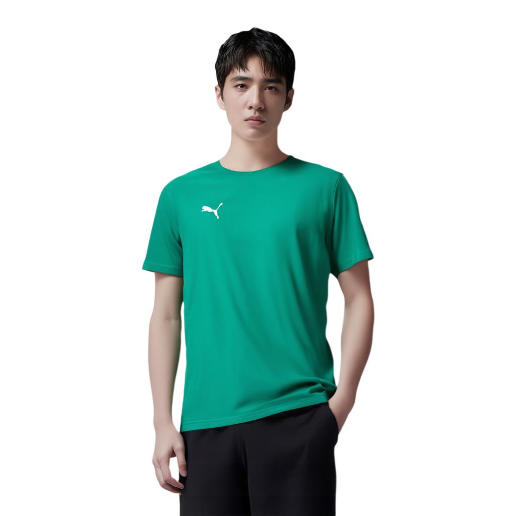 PUMA T Shirts Men's Green Crew Neck Moderate 706132-05