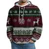 Men's Knit Hooded Sweatshirt Casual Long-Sleeve Sweatshirt