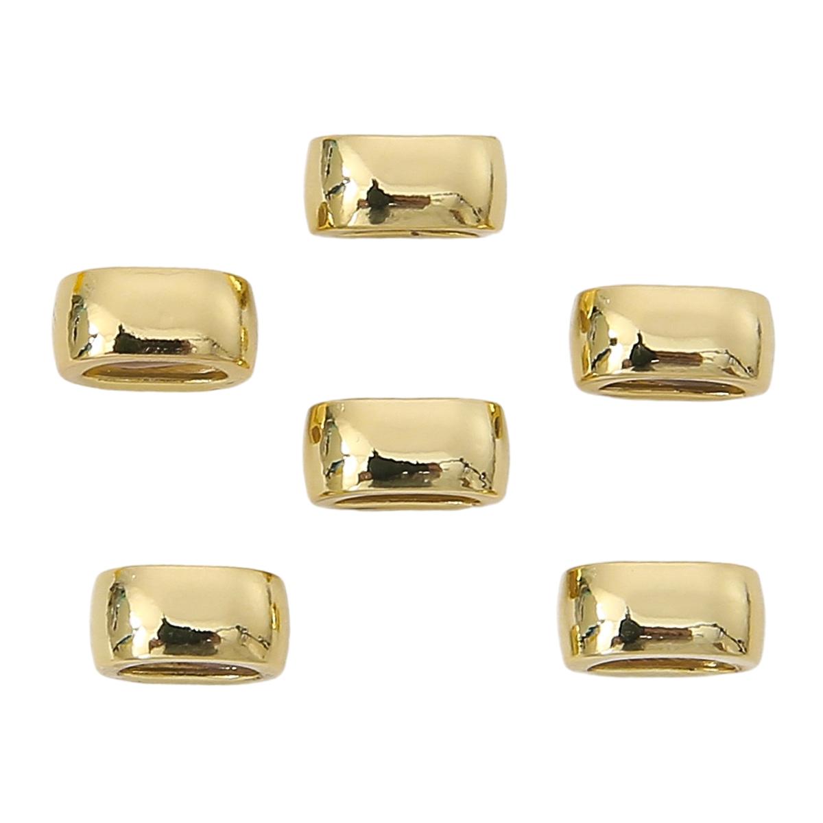 

Медная силиконовая плоская круглая бусина с двойным отверстием для изготовления ювелирных изделий своими руками, аксессуары для рукоделия 9x6x4.5mm