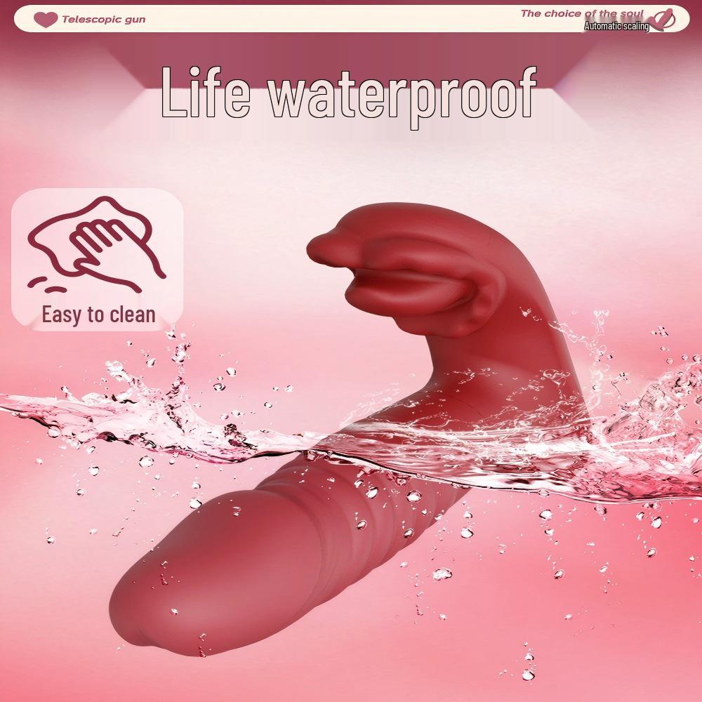 Big Mouth Telescopic Tongue Vibrator: Wireless Clitoral Stimulation with APP Control for Enhanced Female Pleasure.