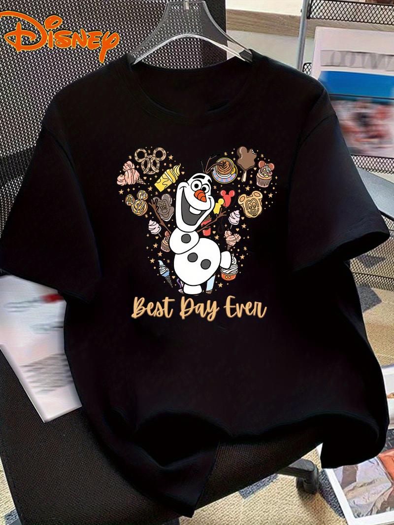 

Frozen Xuebao Pattern Unisex s T-shirt Summer Casual Short-sleeved Top Short-sleeved Super Cool Trendy Casual Loose Style S