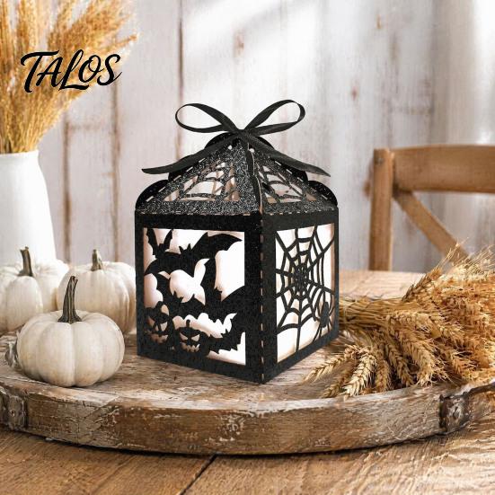 Durable Reusable Props 5Pcs Halloween Gift Box, Bat Decor Candy Container, Trick or Treat Seasonal Festive Ornaments Spooky Paper Box for Home, Party