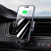 15W Wireless Car Charger Phone Holder-Gravity Mount/Auto-Clamp/Fast Charging/360° Rotation For iPhone/Samsung