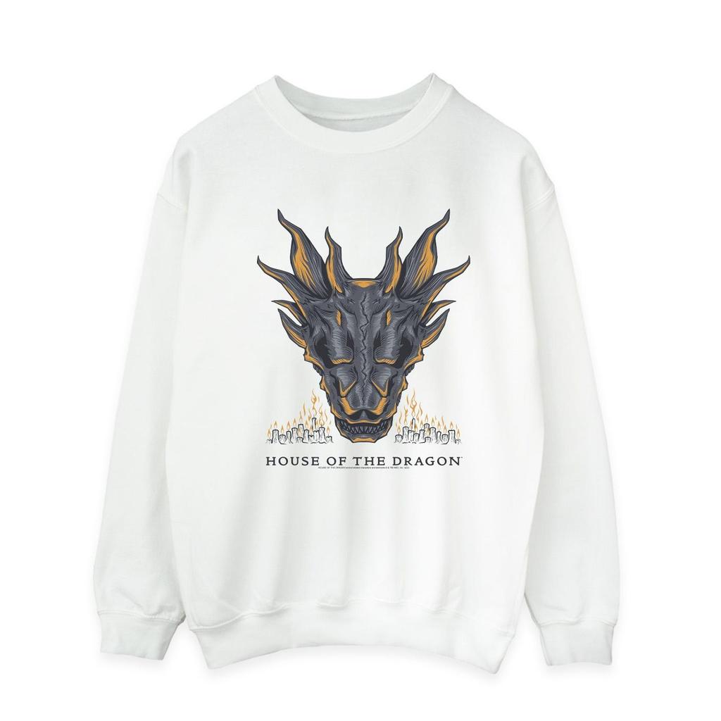 Game Of Thrones: House Of The Dragon Mens Dragon Flames Sweatshirt