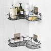 Nail-Free Corner Bathroom Shelf for Dorms and Toilets