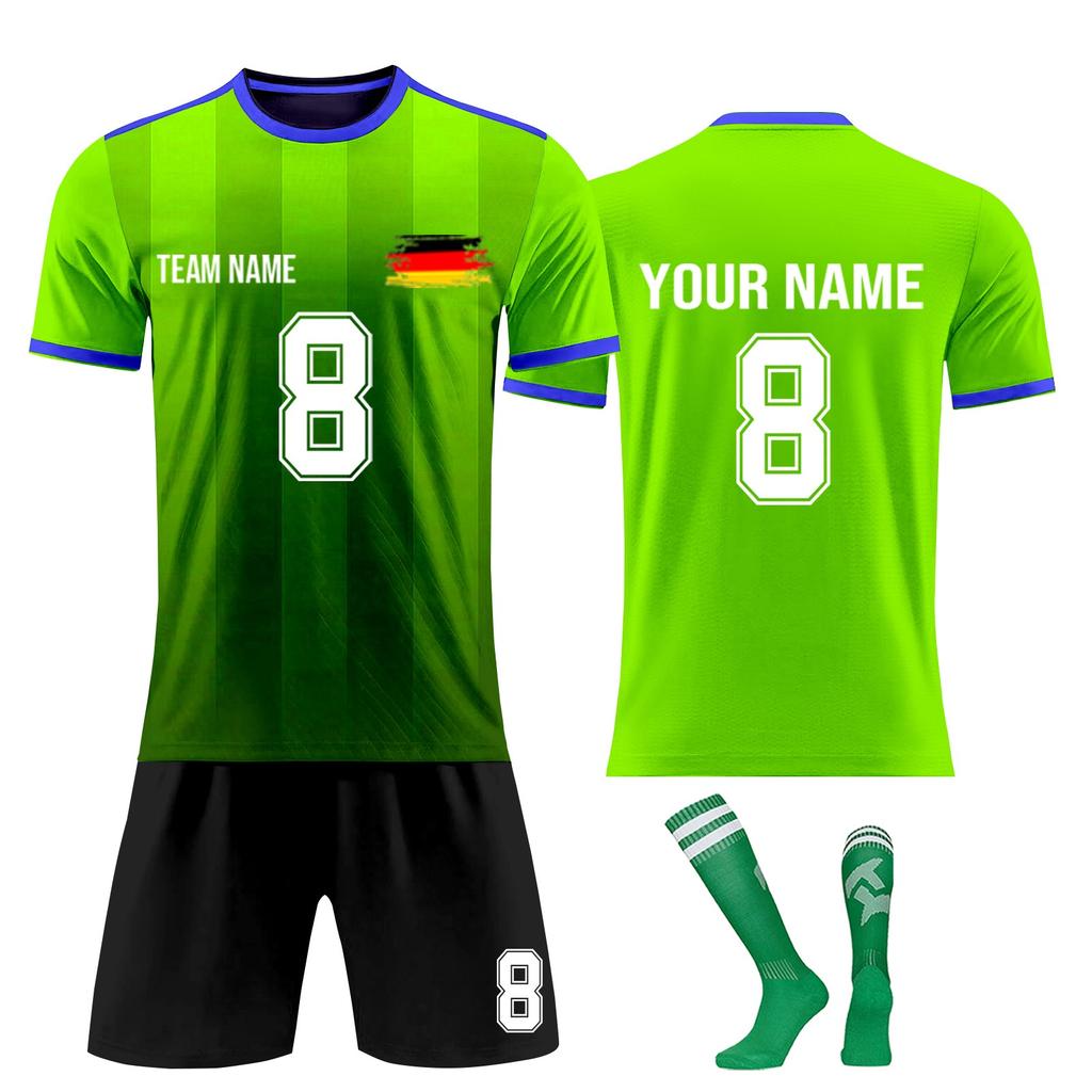 Personalised Shirts Kit Mens Girls With Name Number Custom Football Jerseys For Boys Training Suit