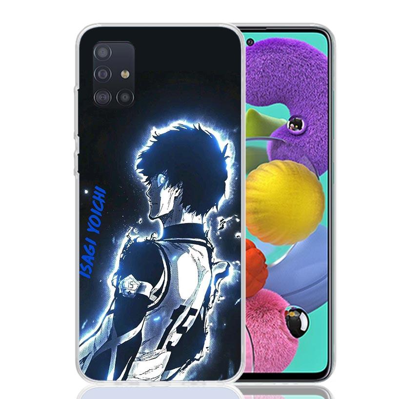 Blue Lock Isagi Yoichi Phone Case For Samsung Galaxy A52 A32 A22 A12 A02S A50S A30S A51 A31 AA71 Note 20 Ultra 10 S10 Plus Galax