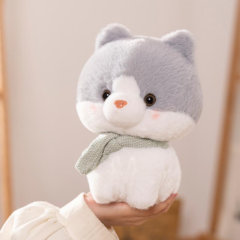 Cute Hepburn cat doll plush toy cat doll rag doll soothing ornament children's birthday gift