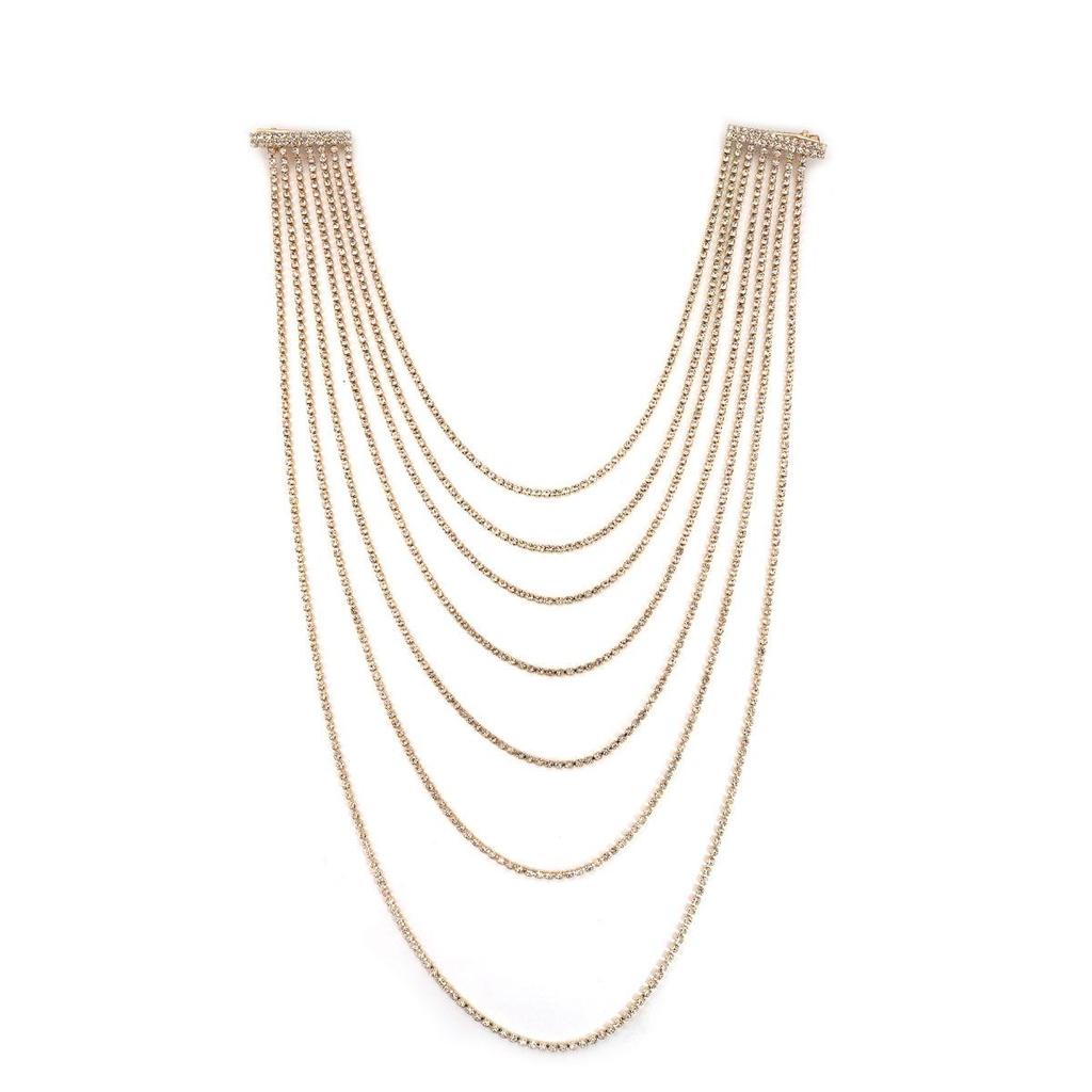 Elegant Rhinestone-Tassel Hair Clip: European & American Ethnic Style Women's Accessory