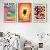 Tame Impala at Glastonbury Gig Canvas Posters Retro Abstrakt Geometri Målning Färgglada Head Väggbilder för vardagsrumsinredning
