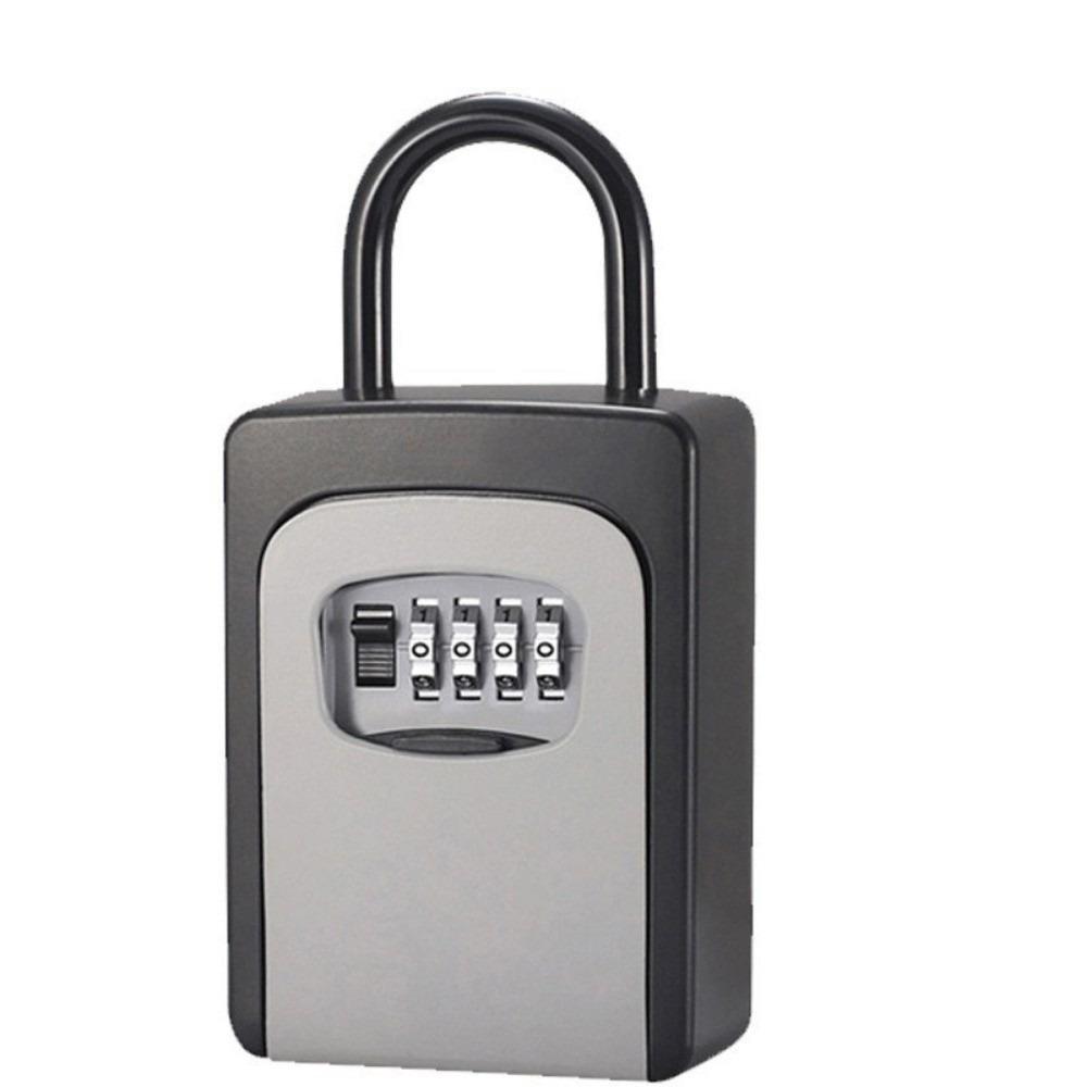 

Wall Mounted Key Lock Box Weatherproof Key Storage Lock Box Key Safe Box Security Lock Box сірий