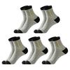 5 Pairs Men's Crew Socks Moisture-Wicking Athletic Socks Soft Breathable