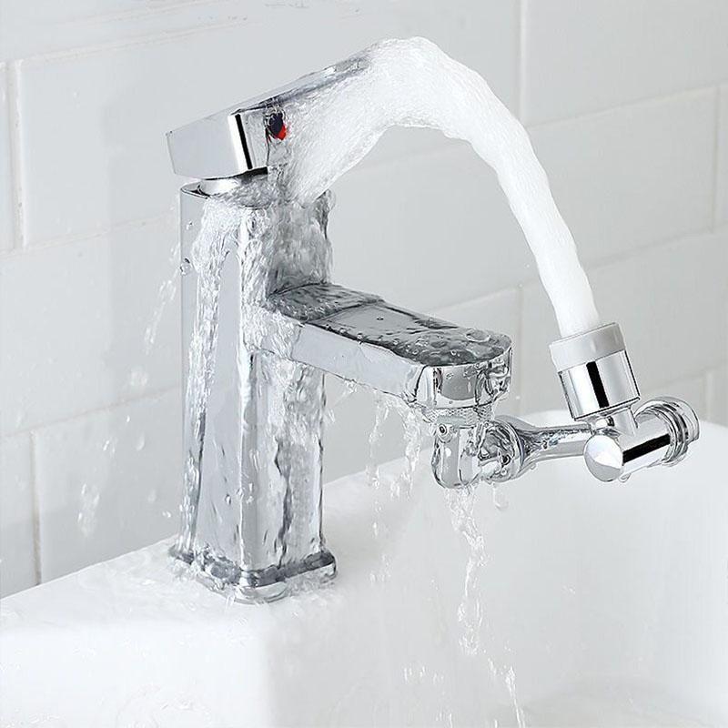 Black/Sliver Universal 1080° Free Rotation Faucets Extender Sprayer Head Copper Kitchen Faucet Aerator Water Tap Nozzle