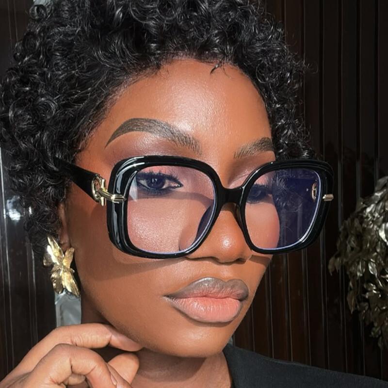 Elegant Green Square Reading Glasses Women Large Frame Presbyopia Eyeglasses Anti Blue Light High-Definition Eyewear