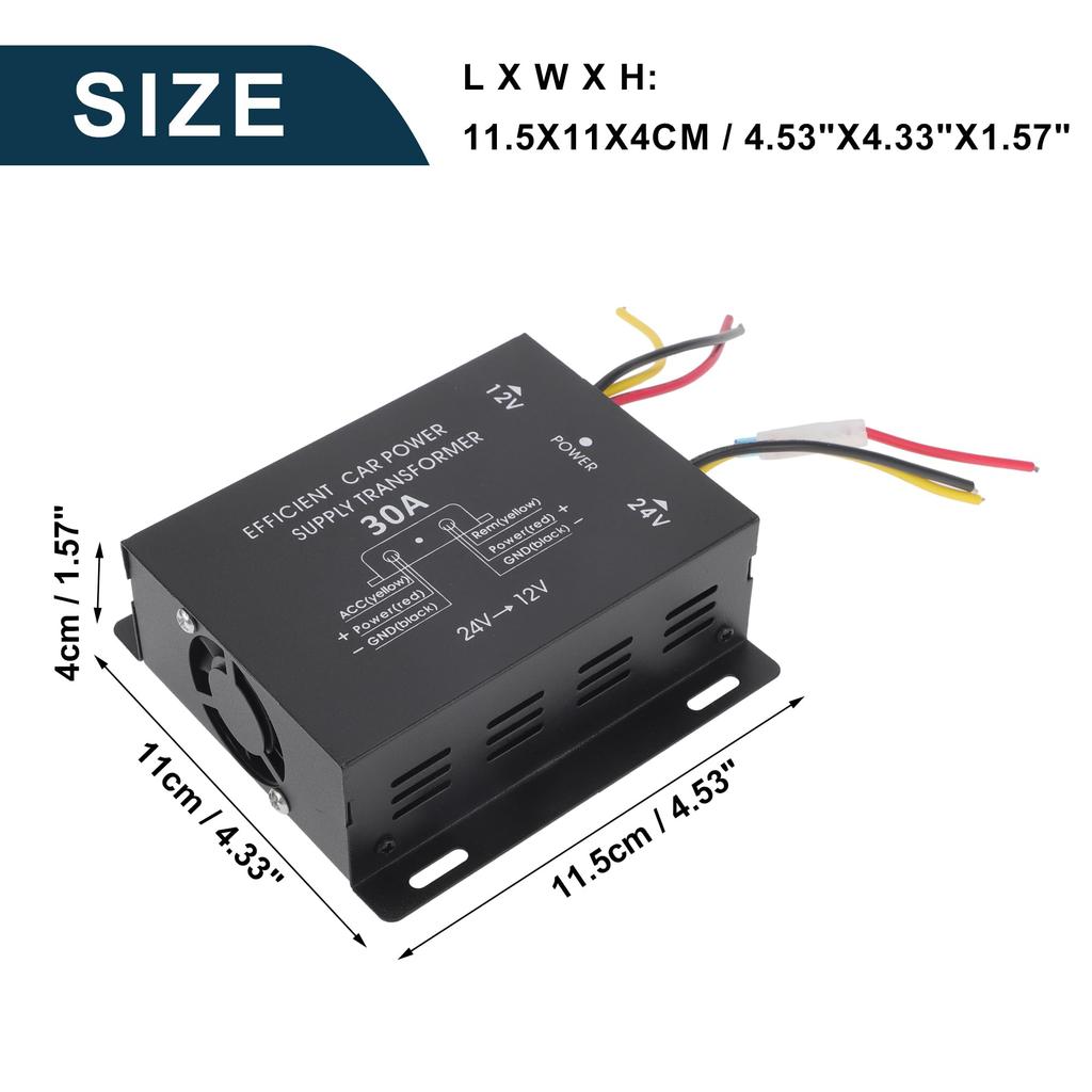 TUCKBOLD Truck 24V to 12V Step Down Car Power Supply