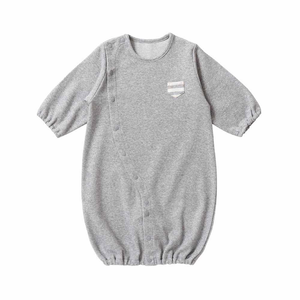 de Made in All Snap Baby [Cream Coco] Japan, Autumn/Winter Denim-Style Knit, Two-Way [Crotch Replacement/2way], Newborn, Baby, Clothes, Baby, 50-70cm,