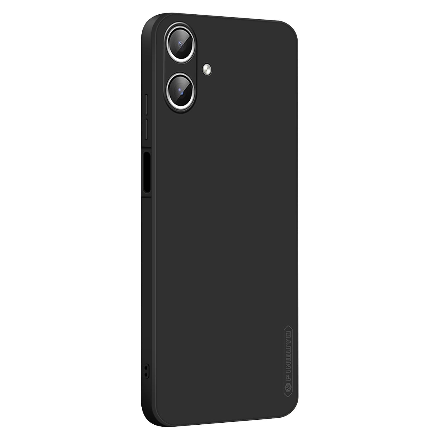 

PINWUYO JK Touching Series For Samsung Galaxy A06 4G Case Silky Touch Soft TPU Phone Back Cover Black