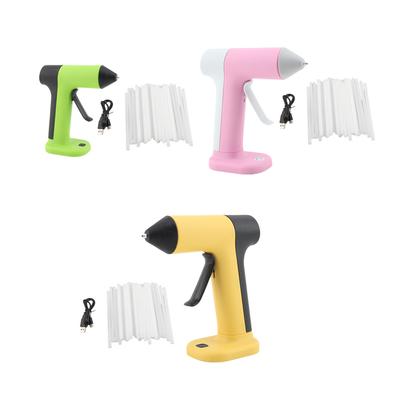 Cordless Hot Glue Gun Auto Shut Off Small Rechargeable Hot Melt Glue Gun With 30 Sticks for Jewelry Circuit Board Crafts
