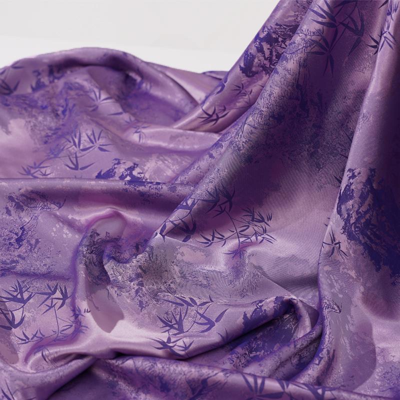 Chinese Style Ancient-style Cotton Bird Patterned Hollowed-out Fabric Flowered Jacquard Silk Satin Fabric Dress Shirt Cheongsam