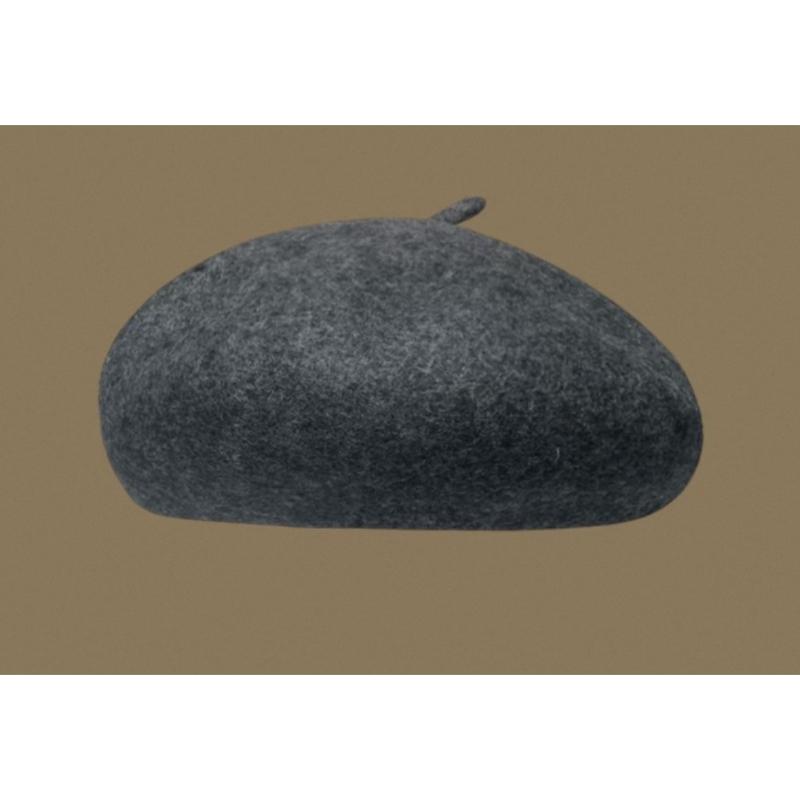 Autumn And Winter Korean Version Of High-Quality Woolen Painter Hat Women'S Cloud Hat Adjustable Versatile Three-Dimensional Wool Beret