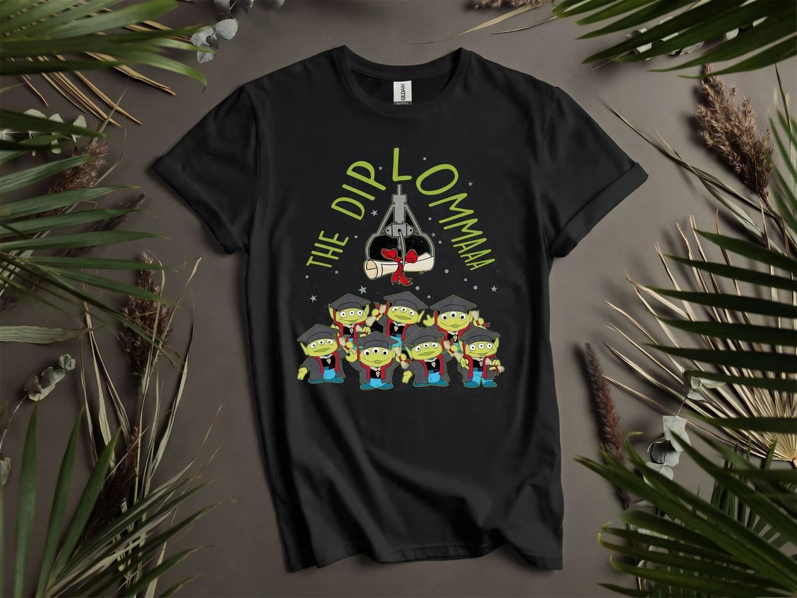 Funny Aliens Diploma Graduated T-Shirt Mens Womens Tees Top T Shirt Mens Womens Tees Top Men Women Unisex Tshirt K461 3XL