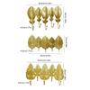 Elegant Gold Leaf Iron Wall Hook For Entryway Bedroom Storage Key Coat Hanger Practical Home Organization Tool