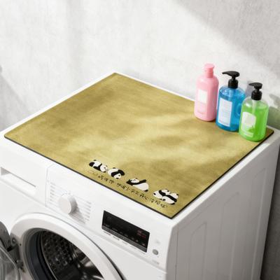 Tapete Cobertura de Pó para Máquina de Lavar Roupa Tapete de Absorção de Lama Diatomácea Almofada de Secagem Rápida Antiderrapante Cortável Capa para Geladeira para Máquina de Lavar de Carregamento Superior