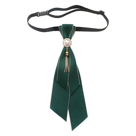 Yousheng Unisex Bank Tie-Free Neck Tie Detachable Academic Style Bow Tie White Shirt Hotel Professional Collar Flower Accessory