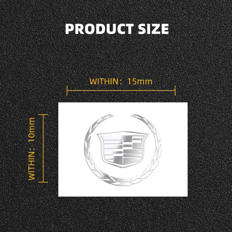 2/5/10 Stück Auto Logo 3D Metallaufkleber Dekorative Zubehörteile für Cadillac ATS BLS CT4 CT6 CTS ESCALADE STS XLR XT4 XT5 XTS SLS