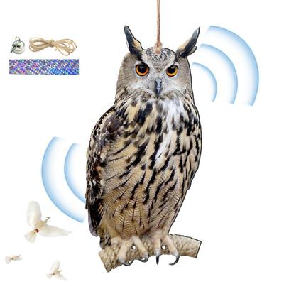 1 Pcs Kreative Vogel Abweisend Eule Vogelscheuche Einfache Eule Windspiel Langlebig Gefälschte Vogel Erschrecken Gerät Mit Glocken