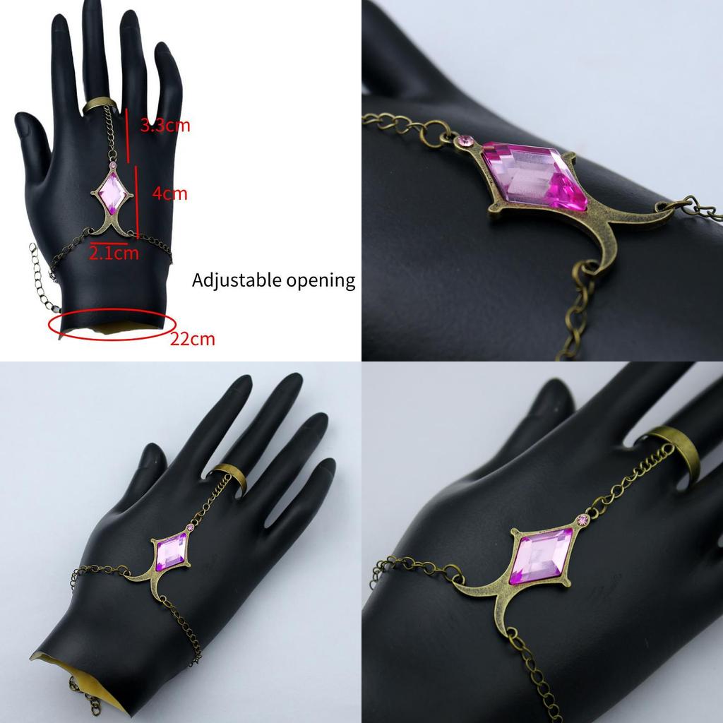 Exquisites Madoka Kaname Seelenstein Armband Diamant Lila Edelstein Cosplay Requisite Schmuck
