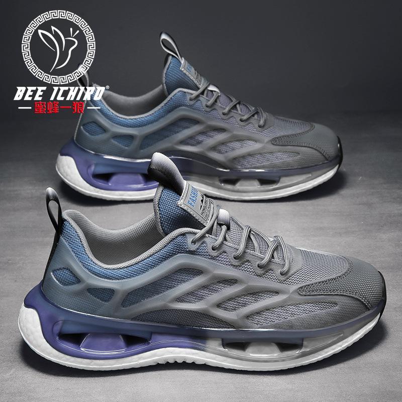 

Новая мужская обувь лето дышащая папа попкорн кроссовки мягкая подошва сетка повседневные кроссовки 44