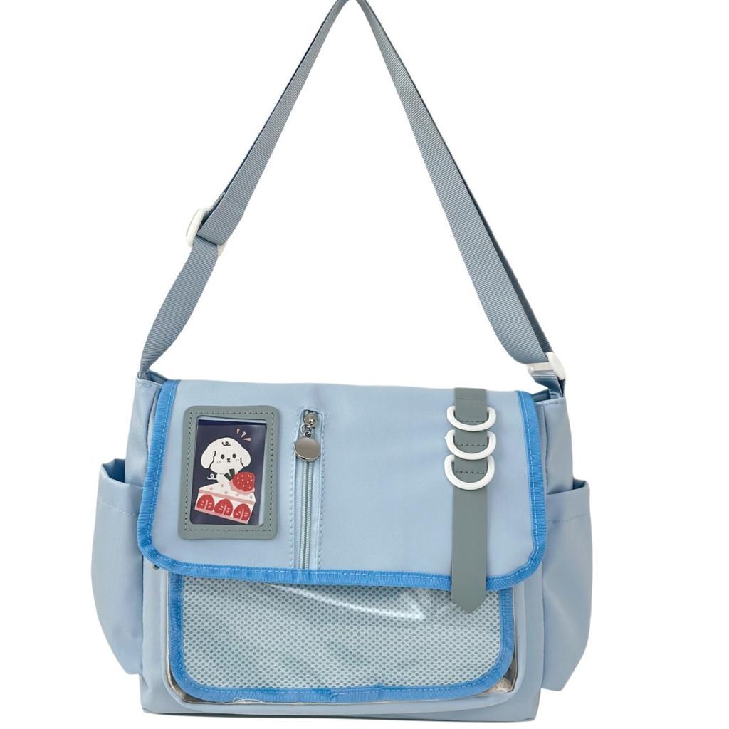 Große Kapazität Einfache Damen Japanische Niedliche Postman Bag Transparent Schlamm Bar Schmerz Tasche Student Dopamin Umhängetasche