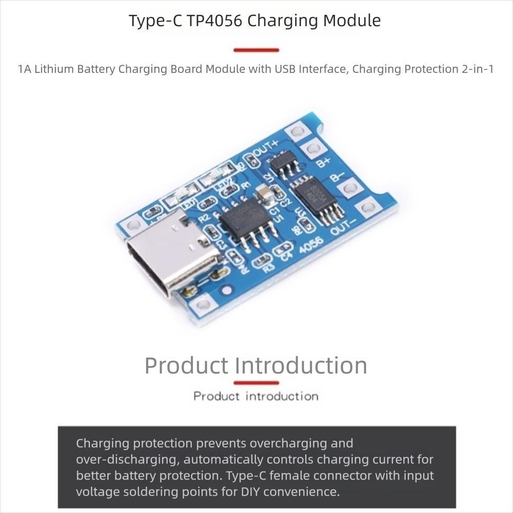 Dual Protection Functions Type-C Charger Module 5V 1A Charging Board Power Modules