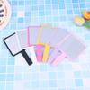 For Eyelash Extension Handheld Makeup Mirror Square Makeup Vanity Mirror With Handle Hand Mirror Spa Salon Compact Mirrors