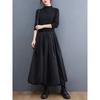 Solid Color Fluffy Half Body Skirt Pants Solid Puffy Skirt Pants