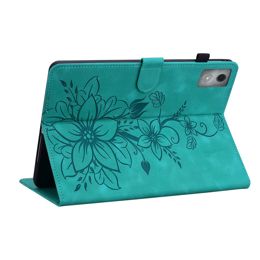 Custodia in Pelle PU Goffrata per Lenovo Tab K11 M11 Plus 2024 11,45 Pollici TB-352FU Copertura con Supporto Posteriore in TPU con Slot per Scheda Antiurto Funda