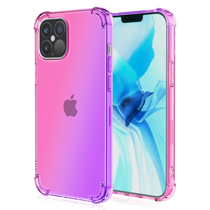 For iPhone 15 Pro Max Gradient Color TPU Phone Case Anti-drop Phone Cover
