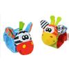 2pc Baby Infant Kids Wrist Rattles Toys Developmental Soft Cute Animal