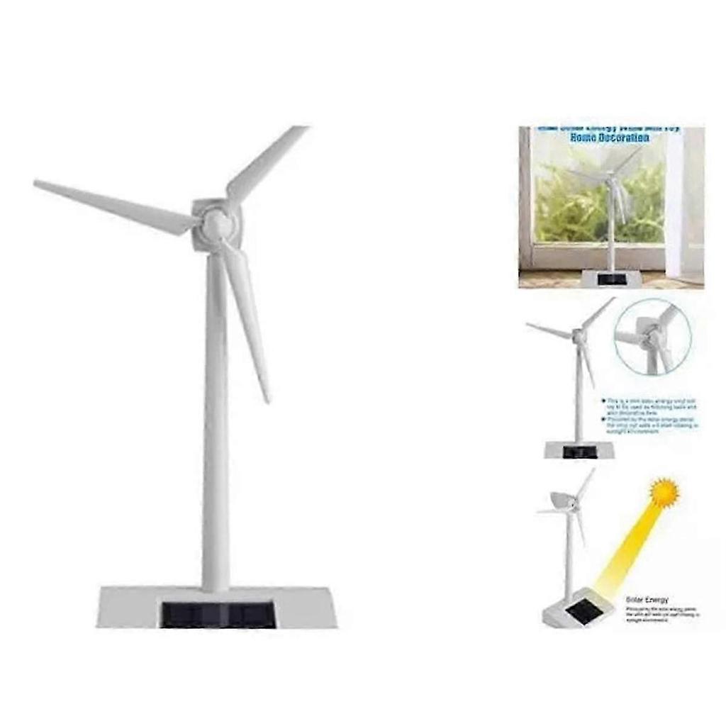 Solar Windmill Model: Desktop Decor Craft for Kids, Education & Wind Power Generation